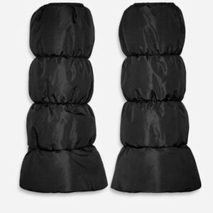 UGG Black Quilted Leg Warmers